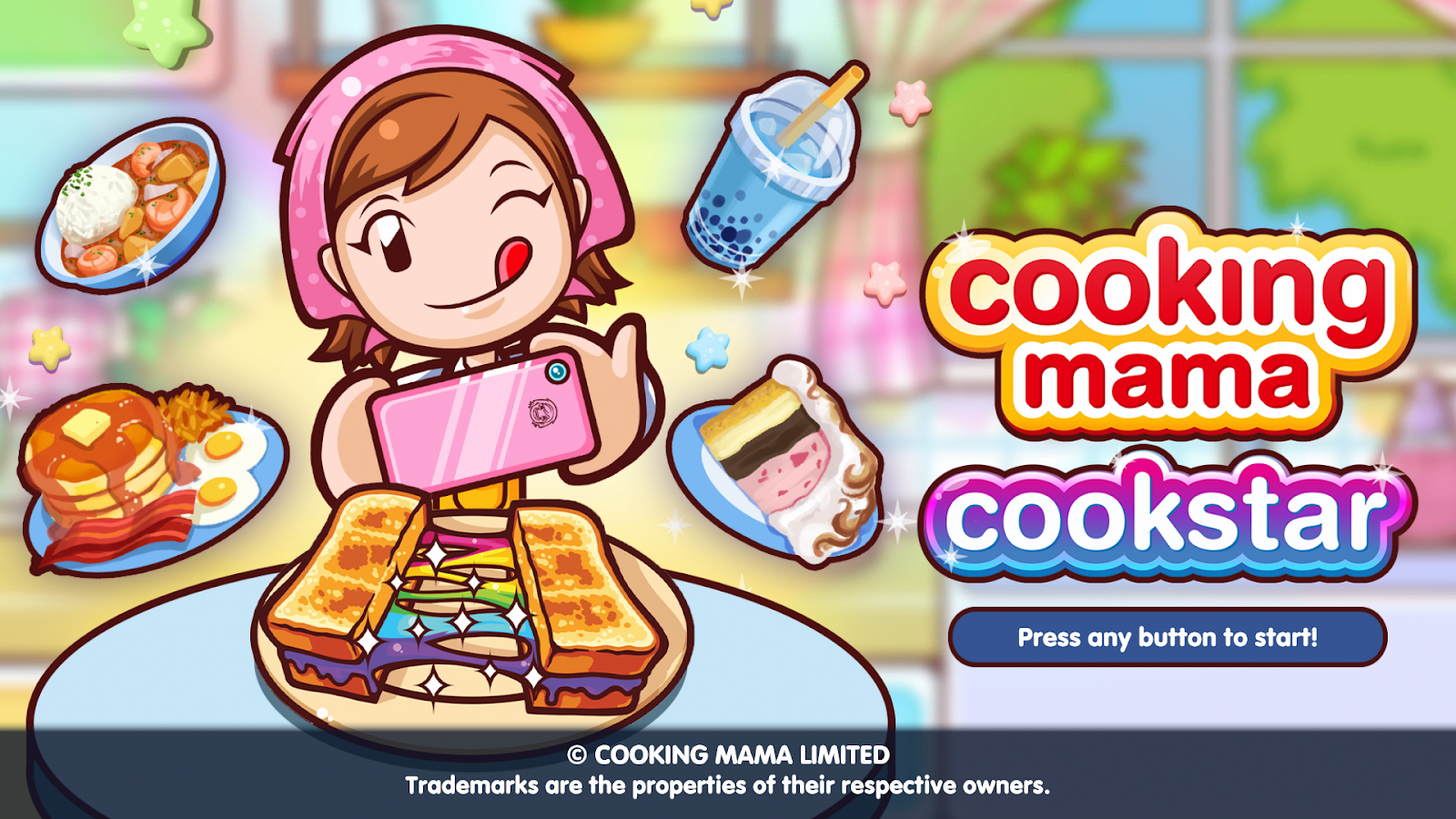 Cooking Mama Cookstar Title Screen