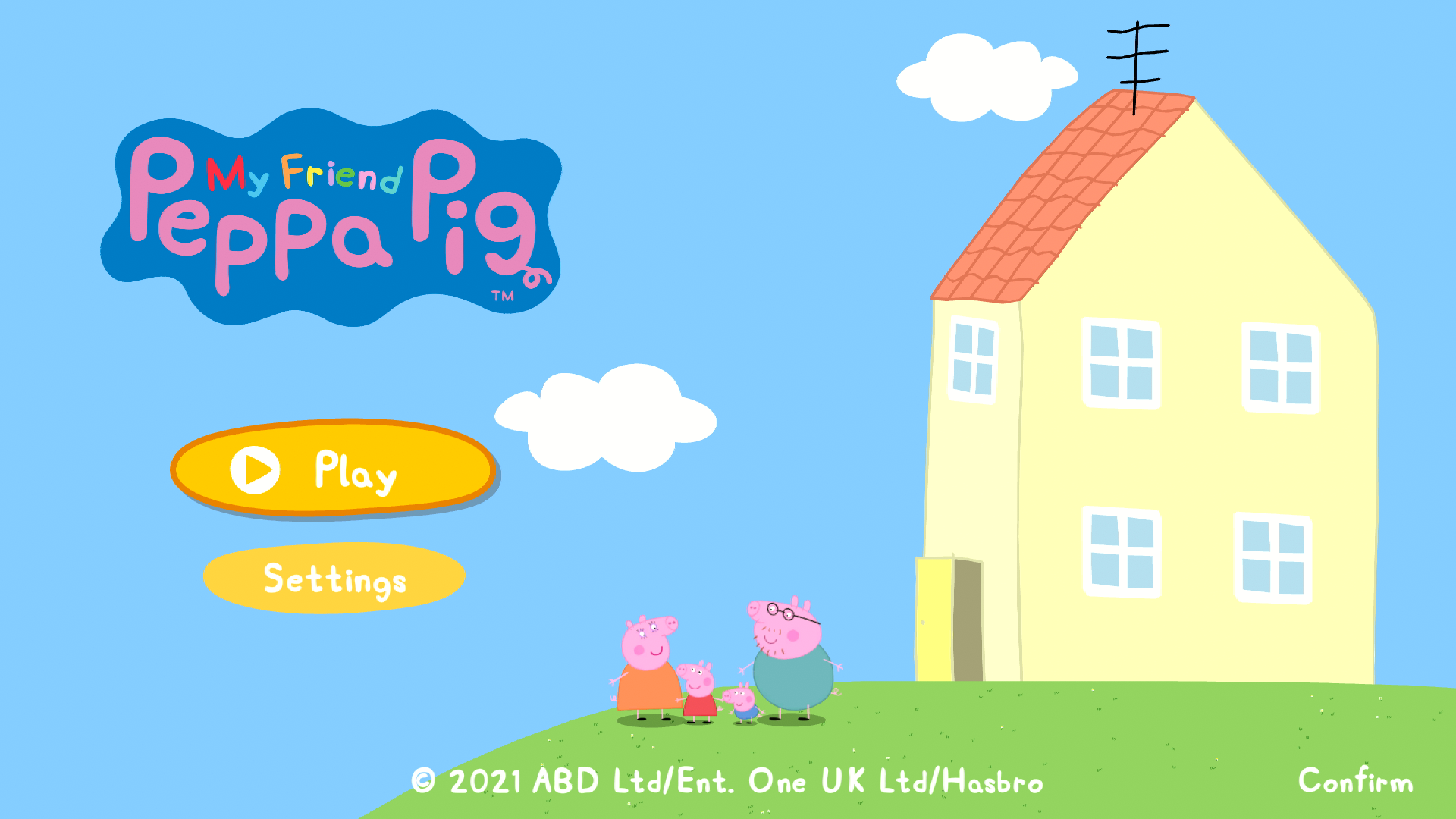 My Friend Peppa Pig Title Screen