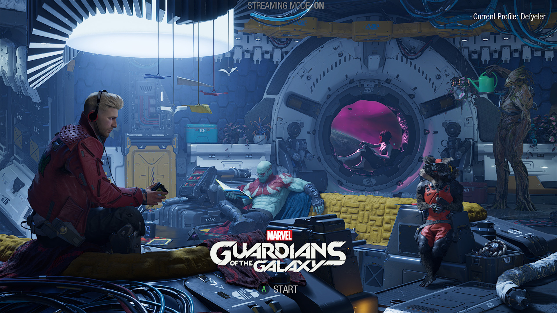 Marvel's Guardian of the Galaxy title screen