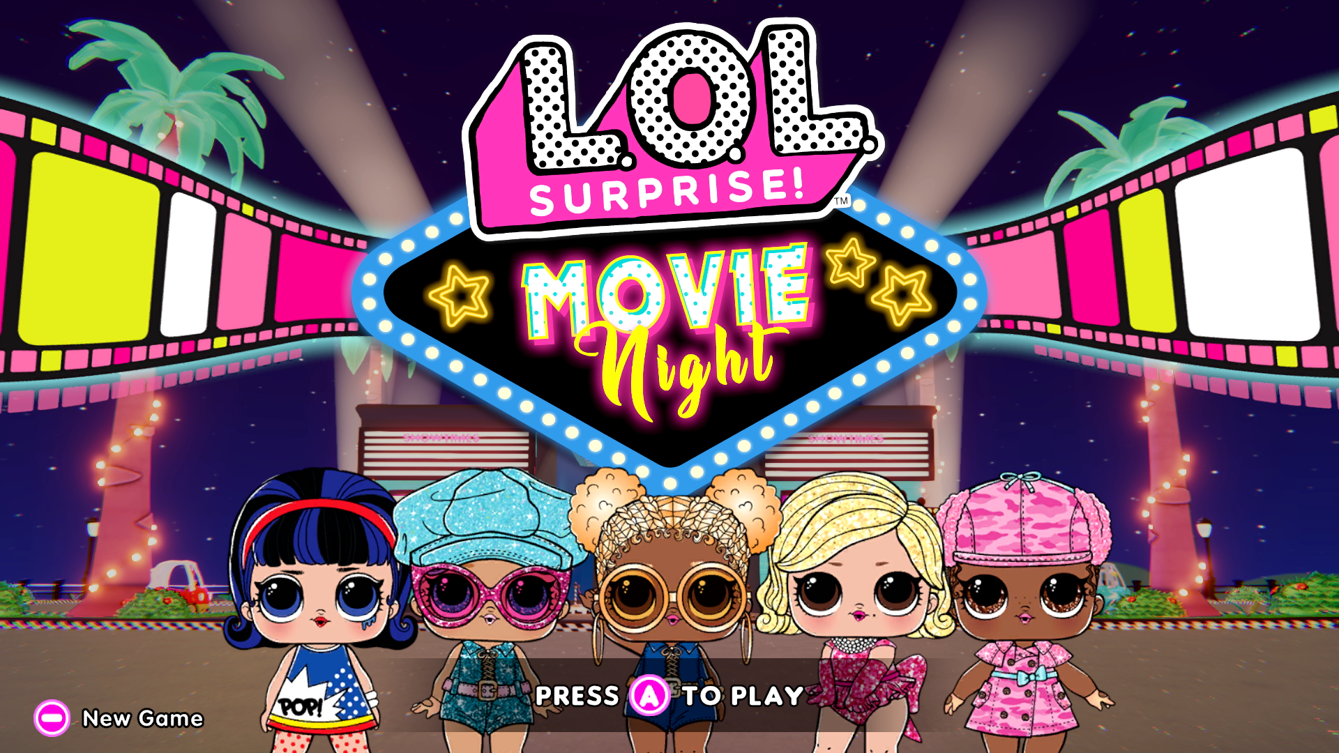 lol surprise movie night title screen